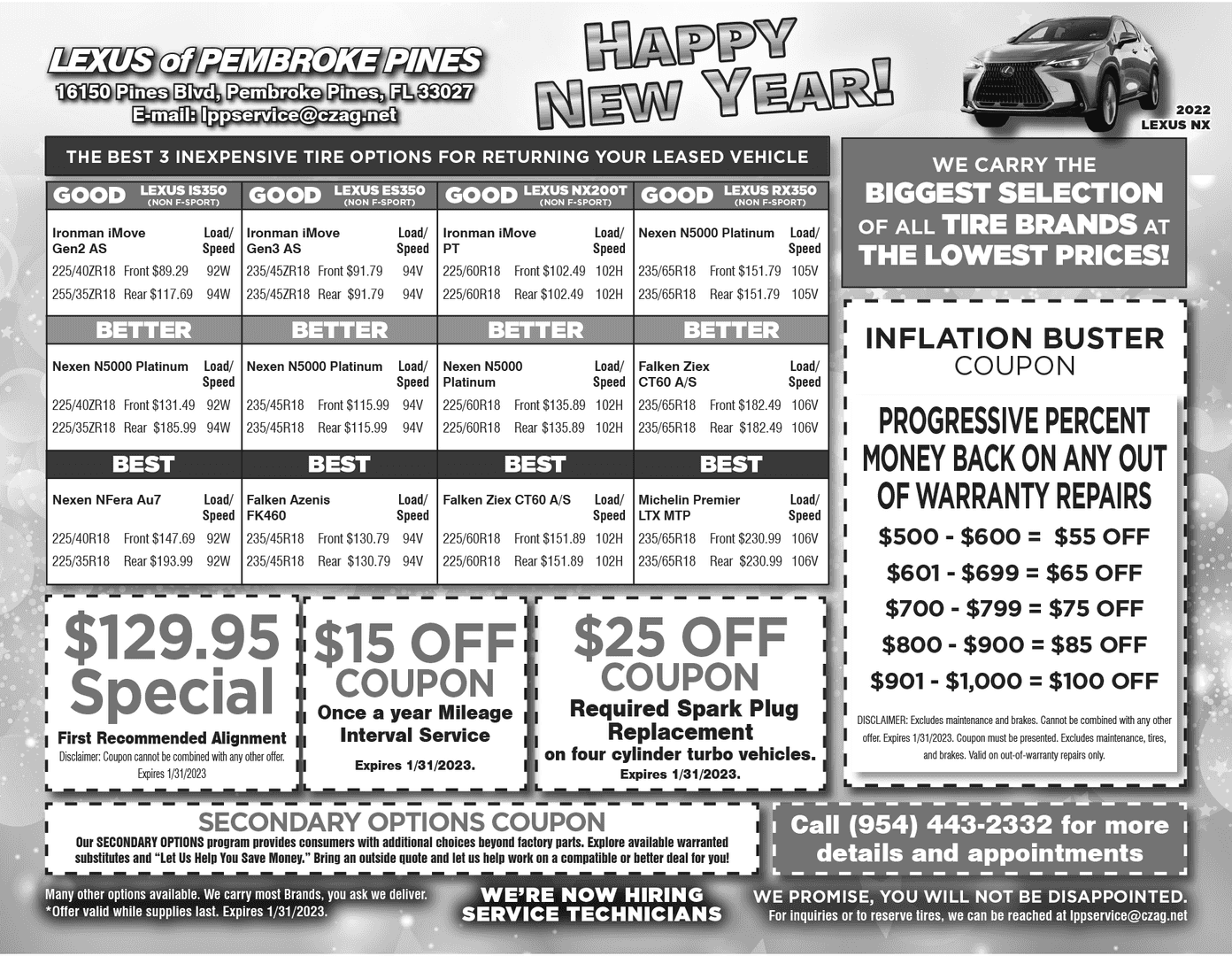 Service Specials Near Me Lexus of Pembroke Pines near Weston