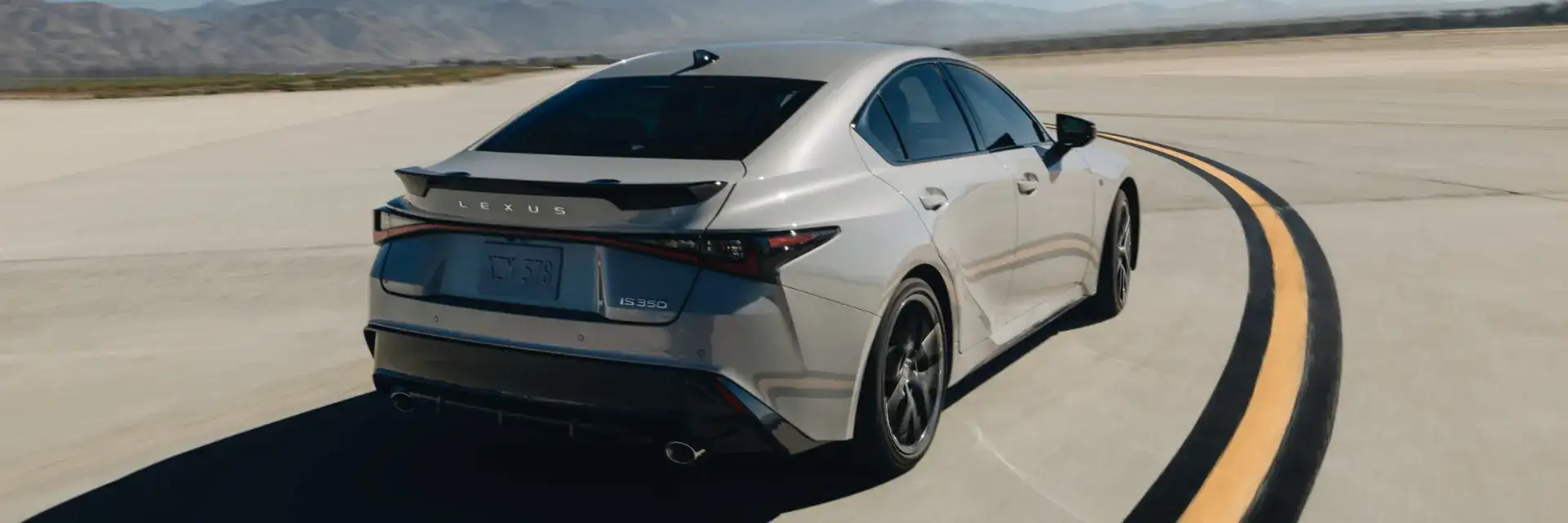 2026 Lexus IS in iridium rear profile