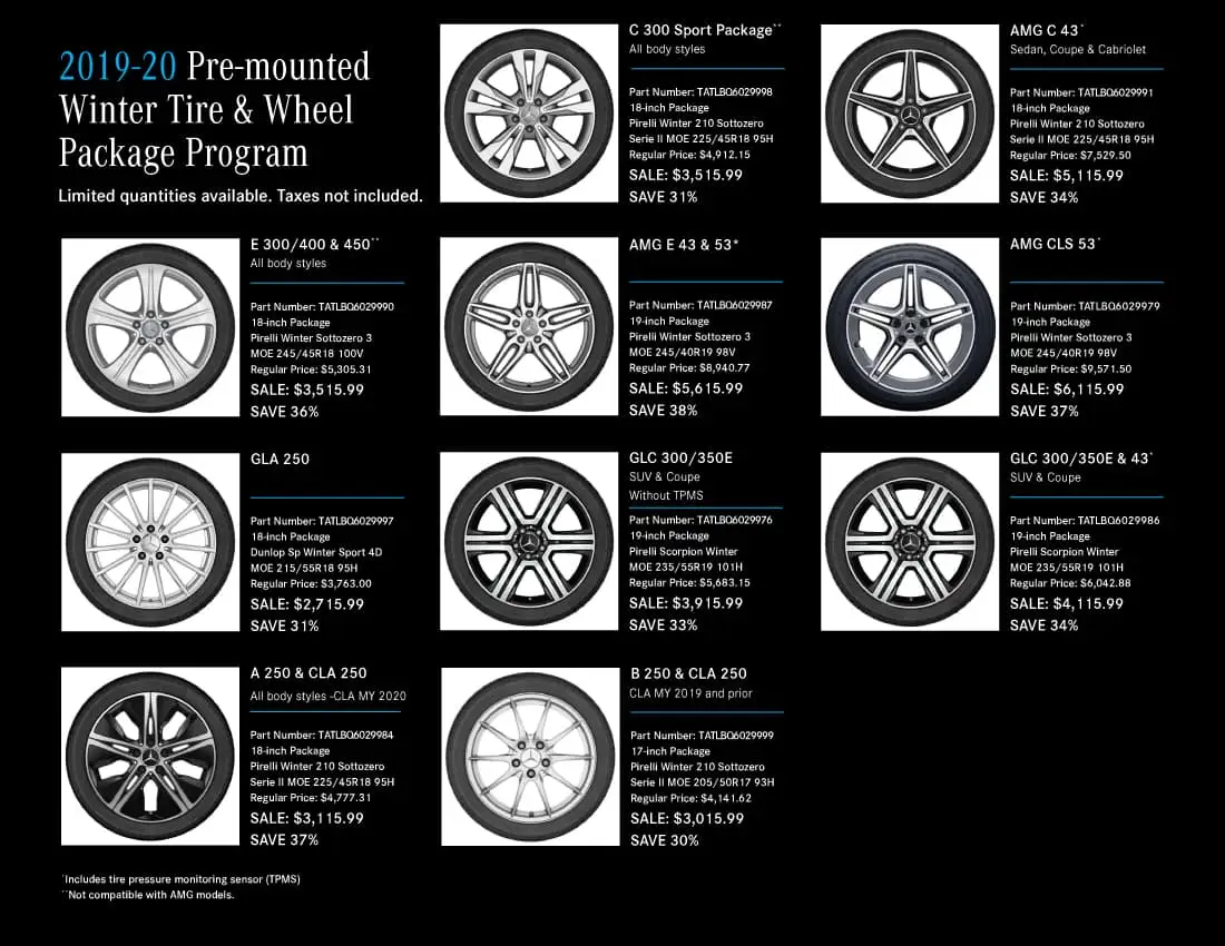 Winter Wheel & Tire Packages | Lone Star Mercedes-Benz