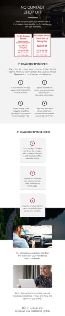 No Contact Drop Off