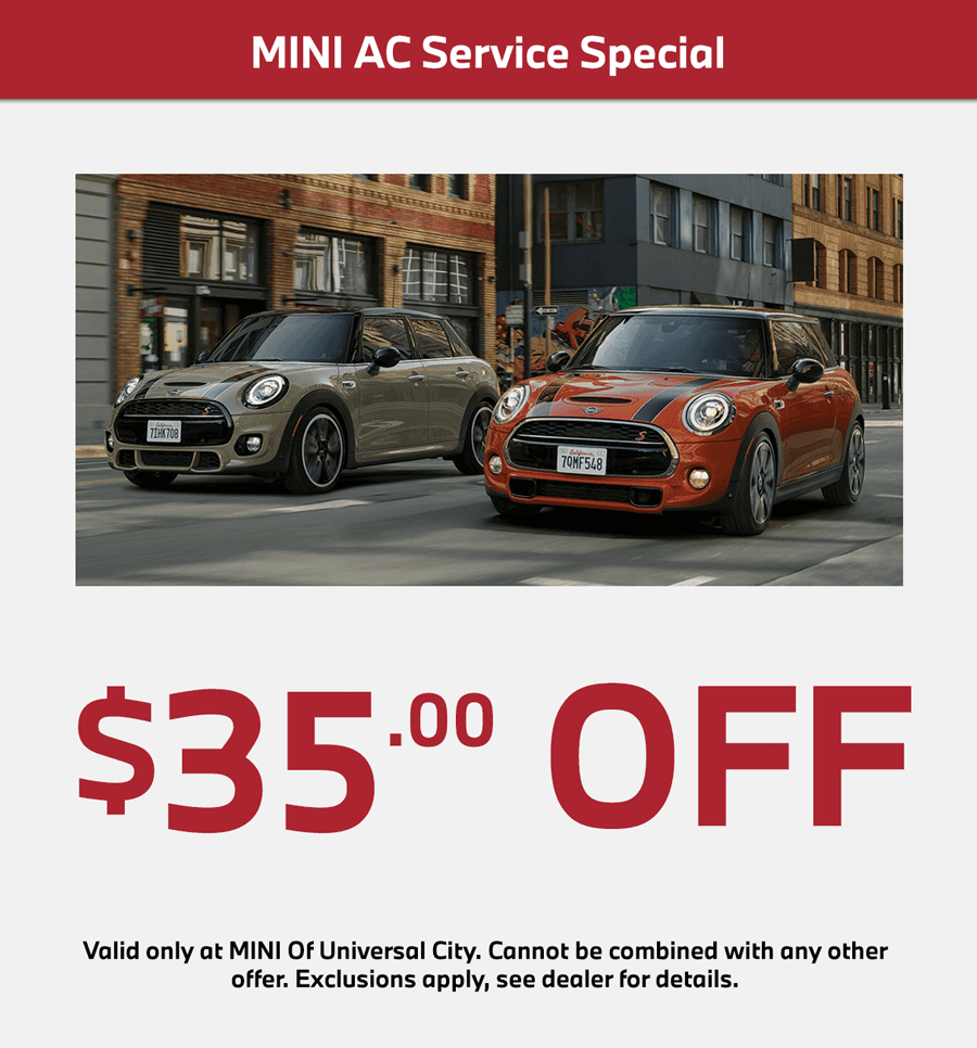 mini cooper ac service special $35 off