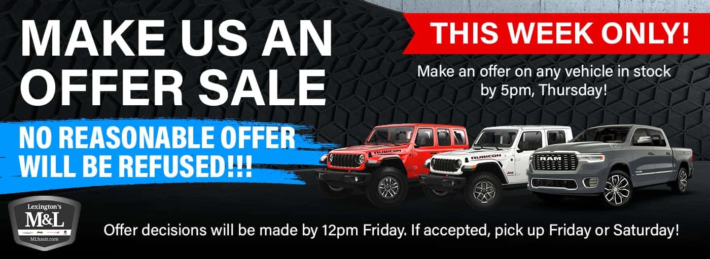Make us an offer sale