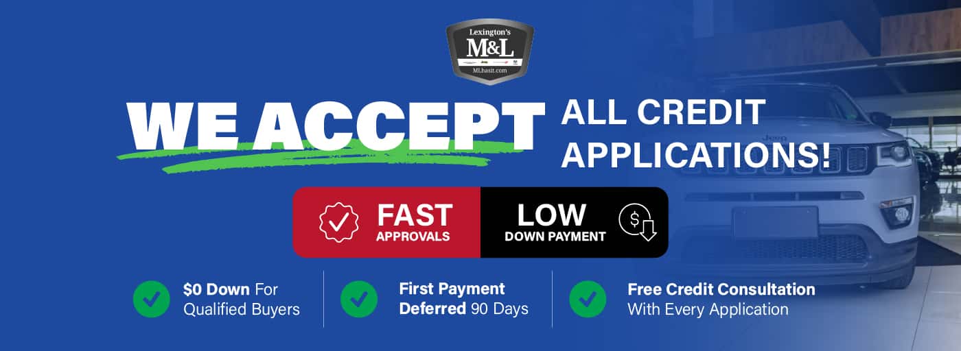 We Accept All Credit Applications graphic