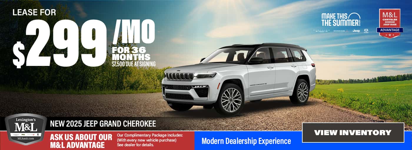 Lease a New 2025 Grand Cherokee for $299 a Month for 36 Months