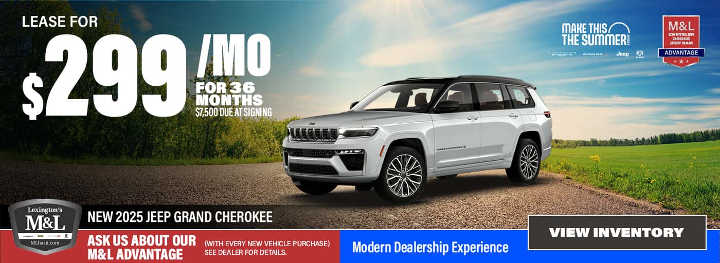 Lease a New 2026 Grand Cherokee for $299 a Month for 36 Months