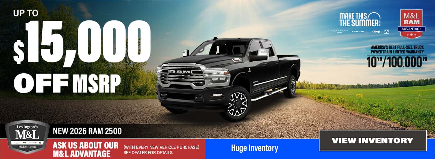 Get up to $15,000 Off a New Ram 2500 Laramie