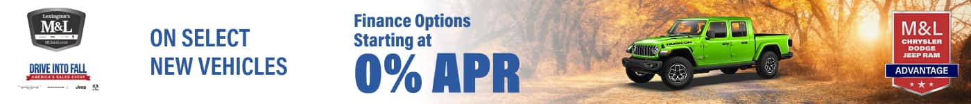 Financing Starting at 0% APR