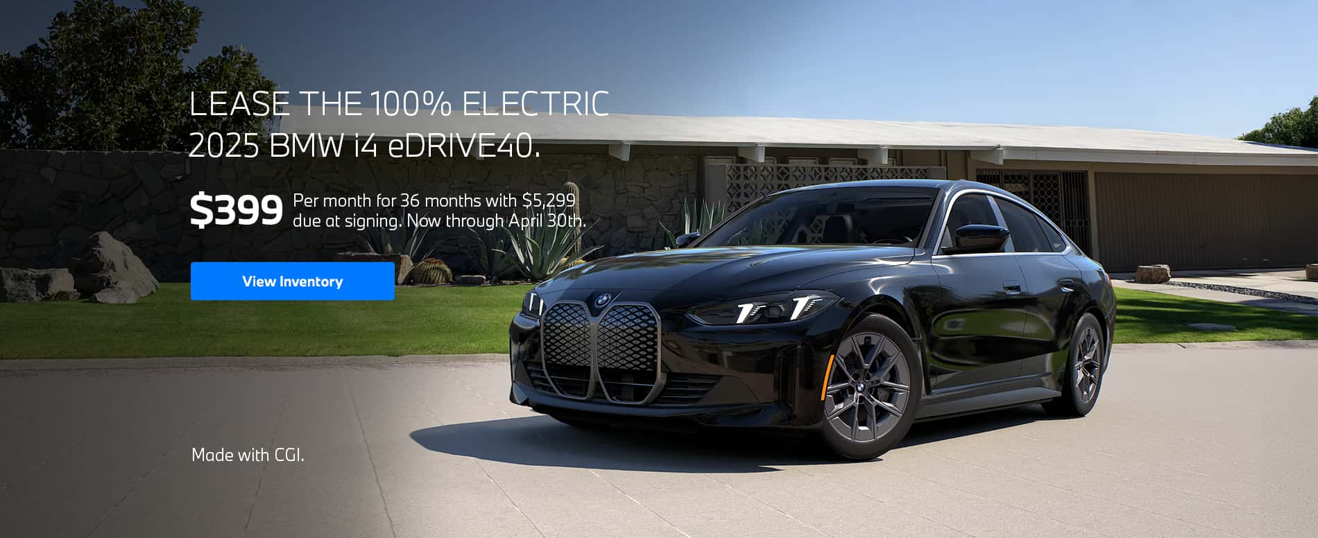 2025 i4 lease starting at $399 per month for 36 months