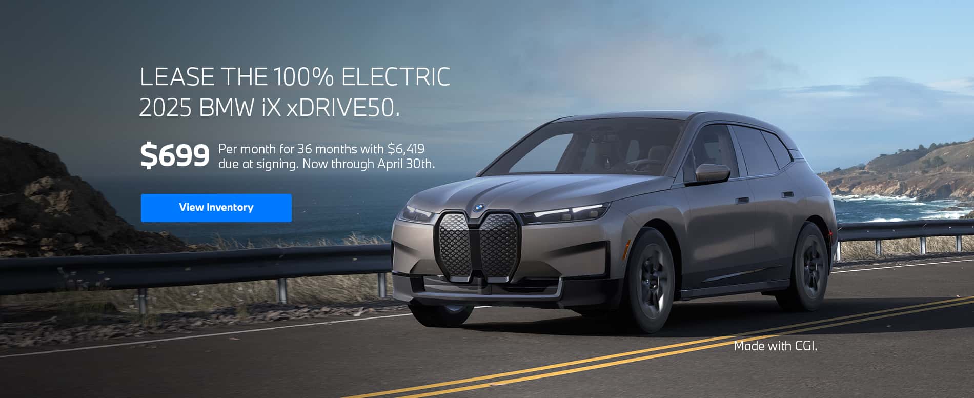 2025 iX lease starting at $699 per month for 36 months