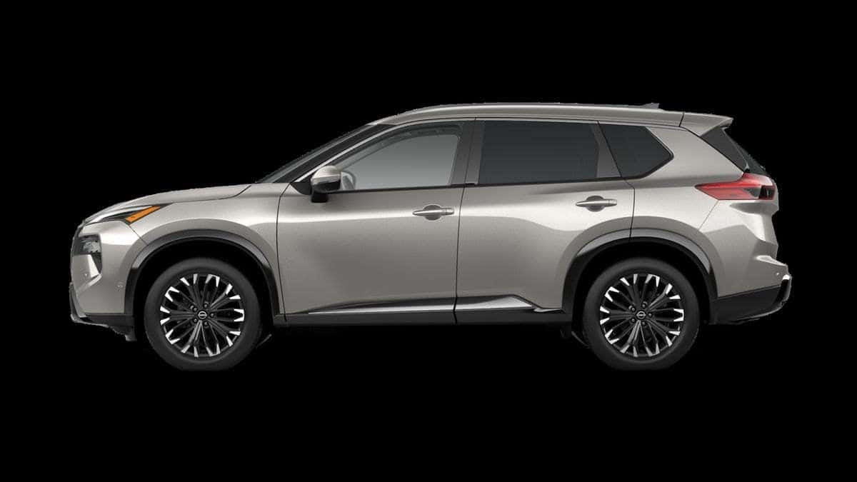 2026 Nissan Rogue Platinum exterior, champagne silver metallic