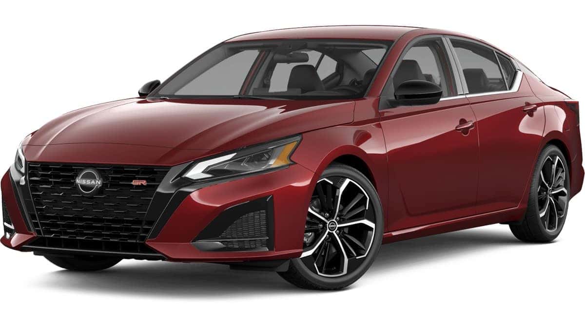 2026 Nissan Altima SR front three-quarter factory colour render
