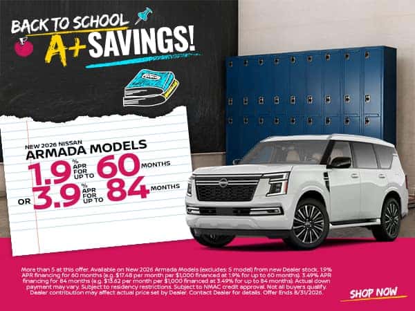 New 2026 Nissan Armada Models