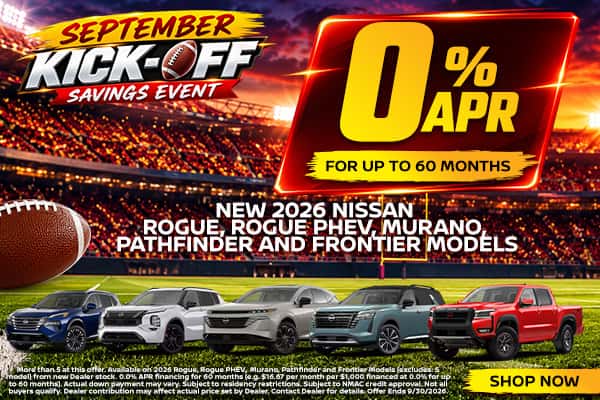 New 2026 Nissan Rogue, Rogue Phev, Murano, Pathfinder & Frontier Models