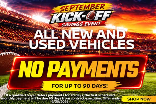 No Payments for 90 Days!