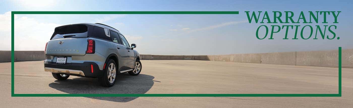 Explore MINI warranty options for peace of mind and long-term protection.