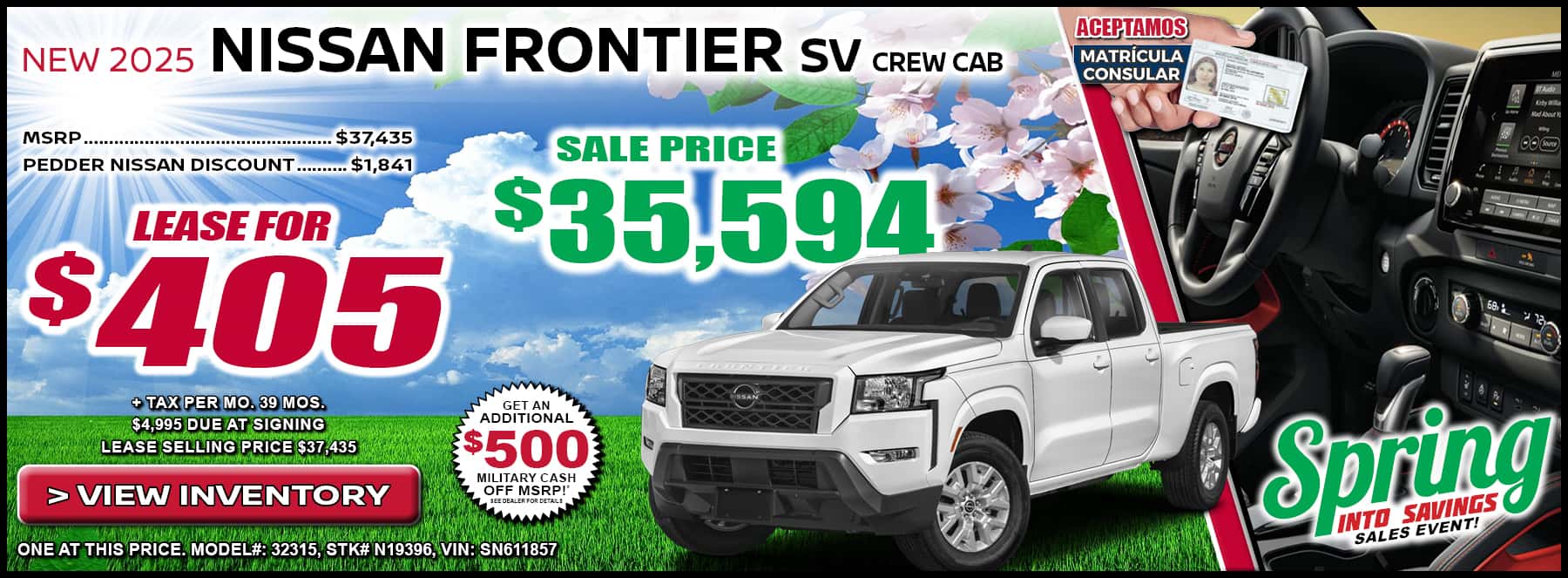 2025 Nissan Frontier SV