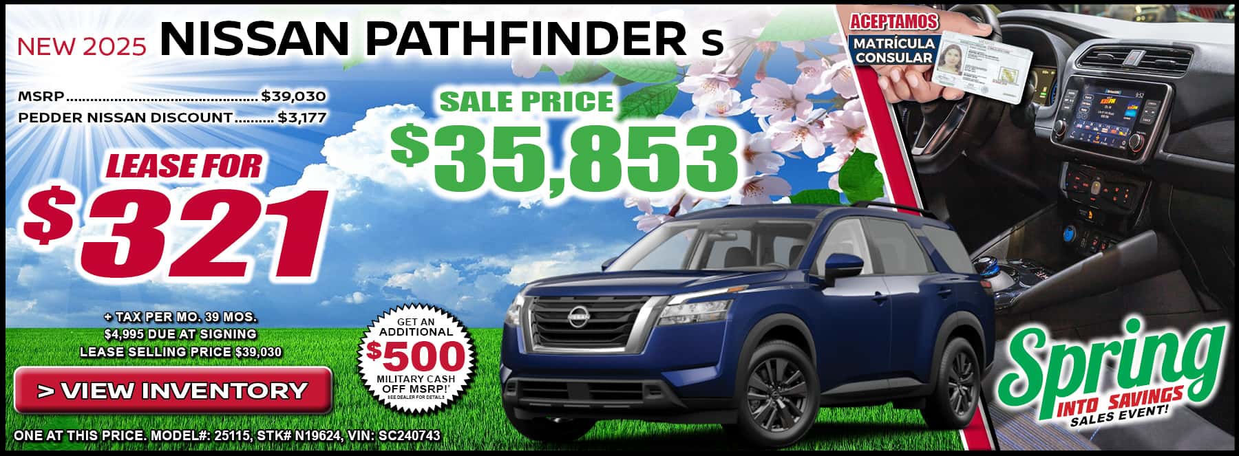 2025 Nissan Pathfinder S