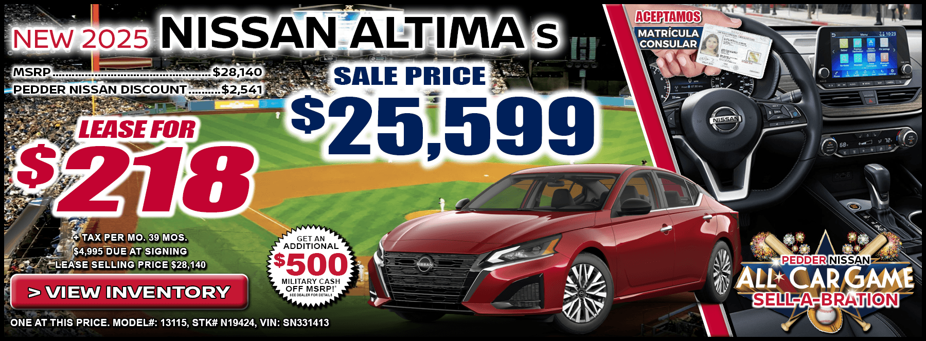 2025 Nissan Altima S