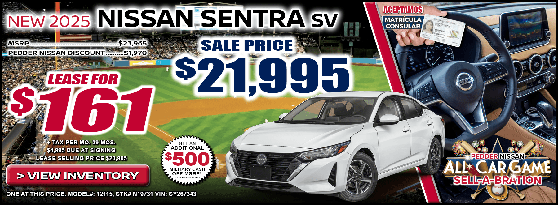 2025 Nissan Sentra SV