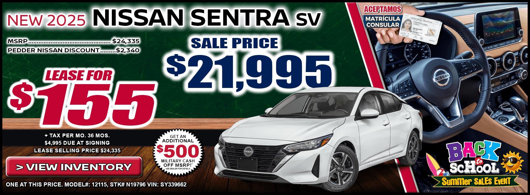 2025 Nissan Sentra SV