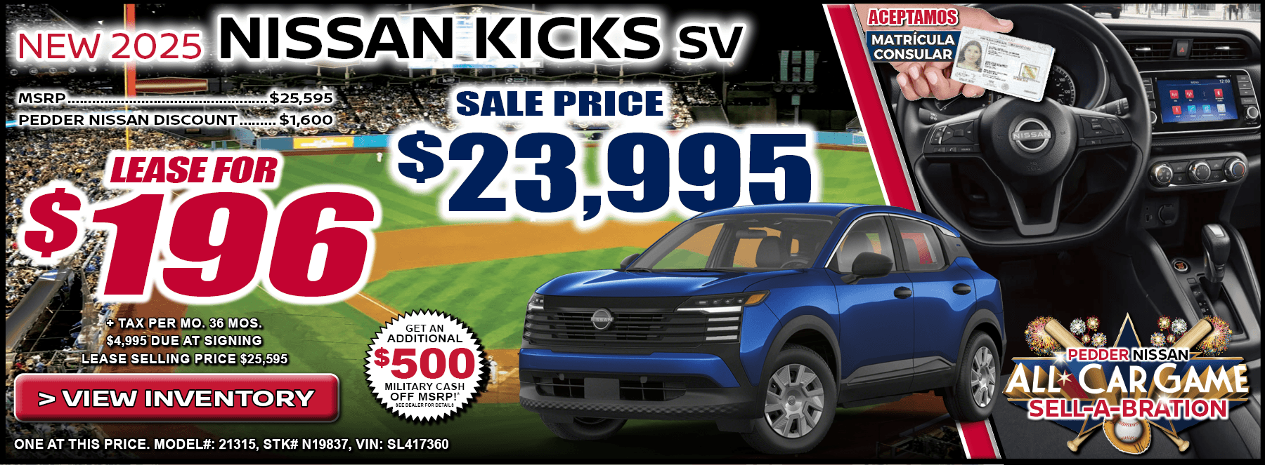 2025 Nissan Kicks SV