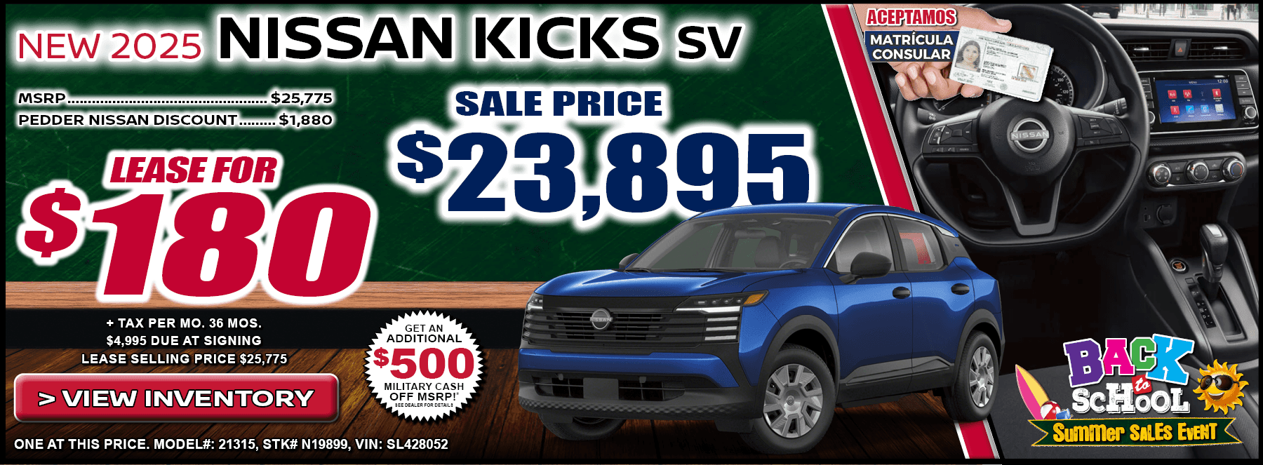 2025 Nissan Kicks SV