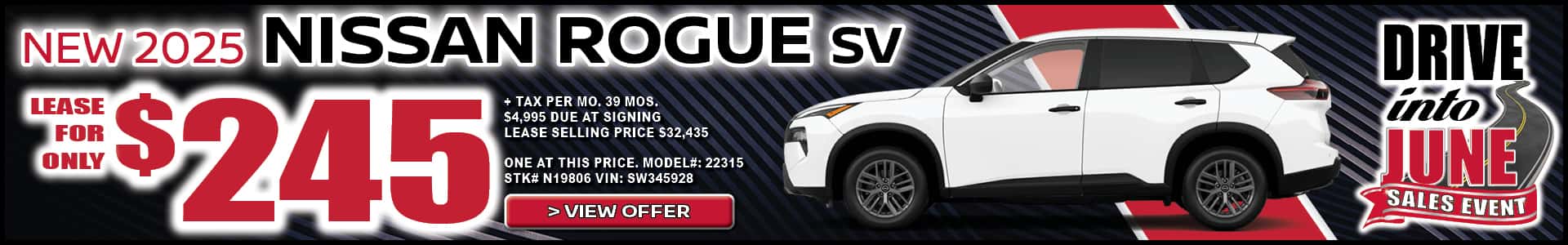 New 2025 Nissan Rogue Lease in Hemet, CA
