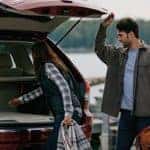 Red 2020 Jeep Grand Cherokee trunk space