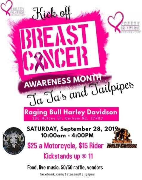 Kick Off Breast Cancer Awareness Month with Ta Ta's and Tailpipes