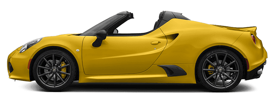 Side view of the 2019 4C Spider