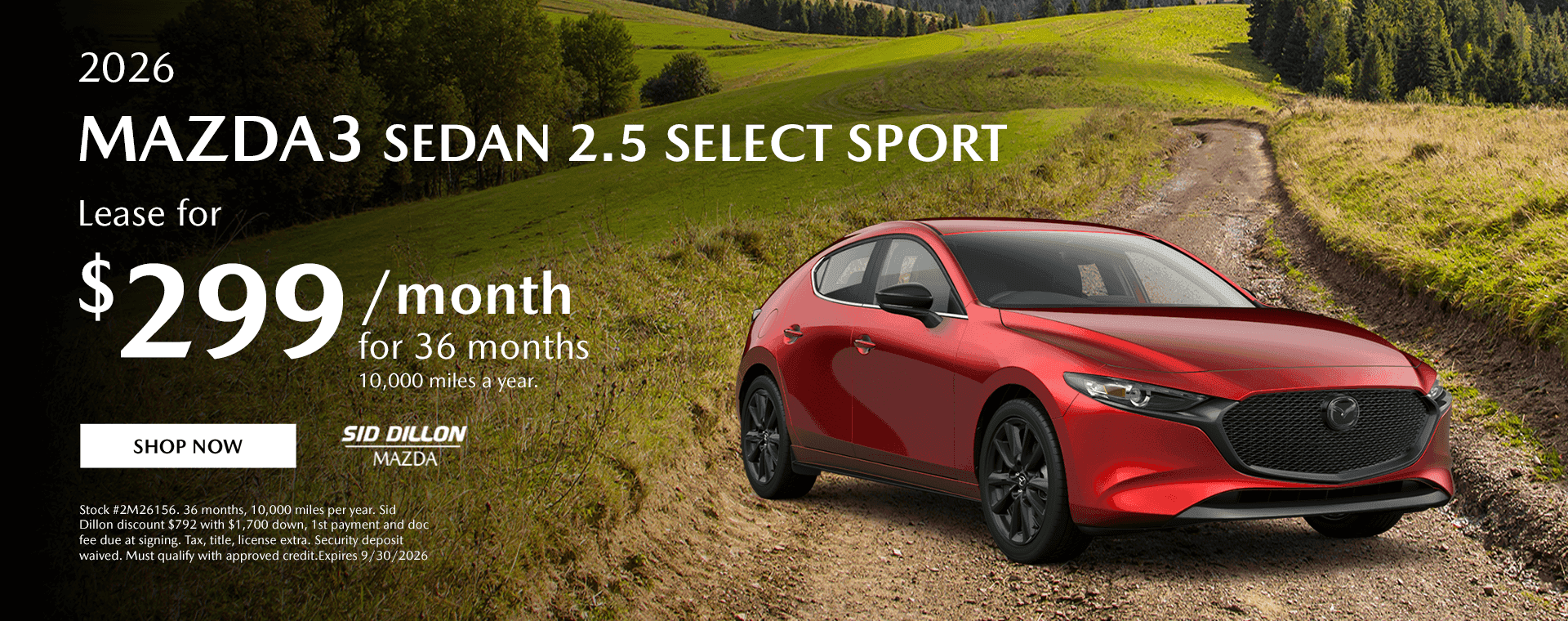 2026 Mazda 3 Sedan 2.5 Select Sport
