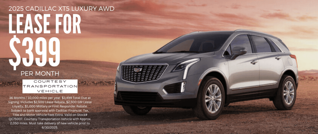 XT5 Loaner Lease Special
