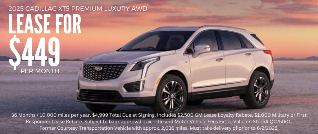 XT5 Loaner Lease Special