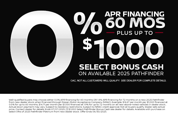 New Nissan Pathfinder Special