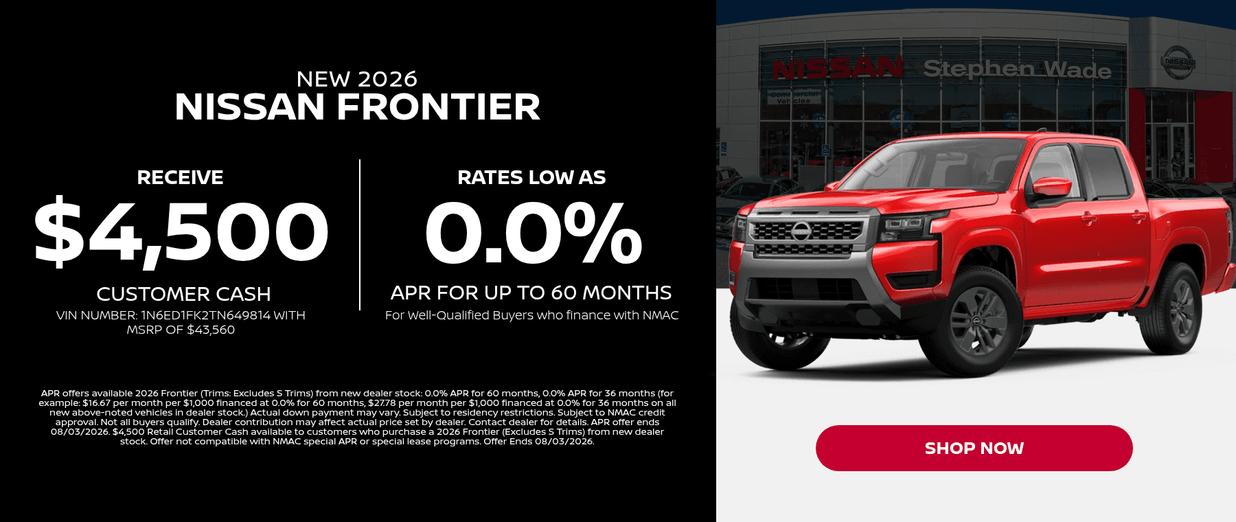 New Nissan Special Offer