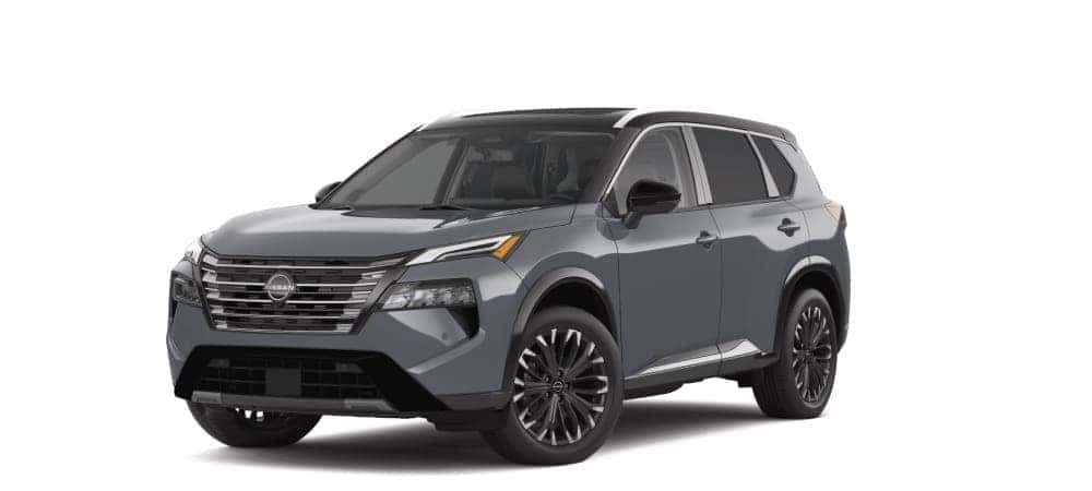 Gray 2026 Nissan Rogue SUV shown in a front three-quarter view, highlighting versatility and modern styling in St. George, UT