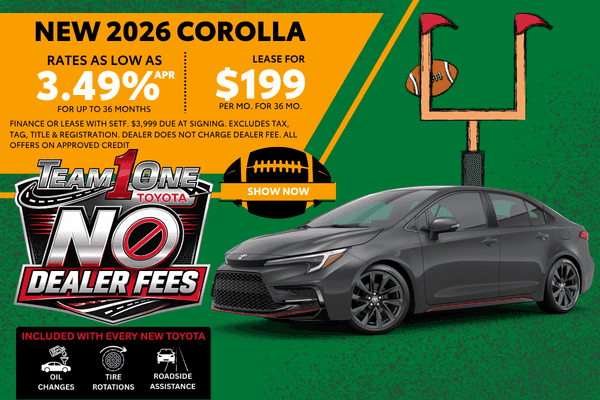 2026 Corolla Offer