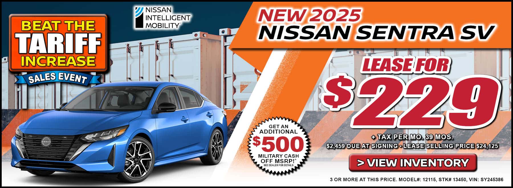 New 2025 Nissan Sentra SV