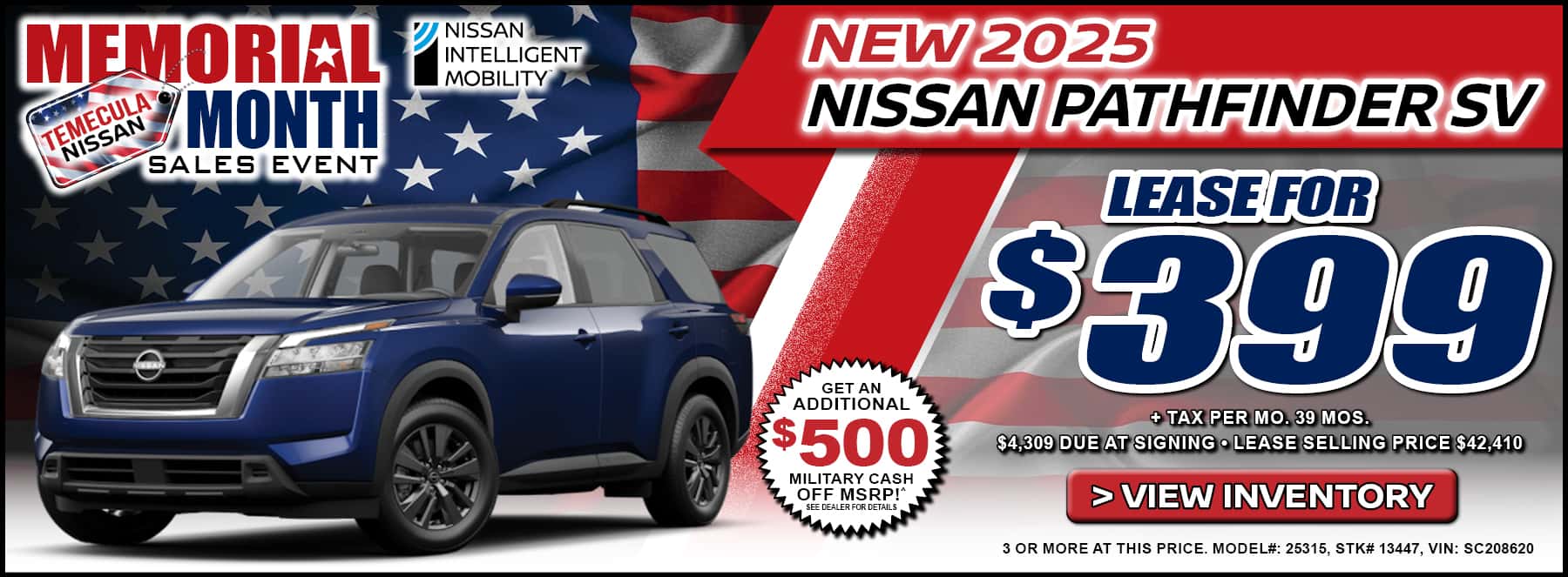New 2025 Nissan Pathfinder Lease