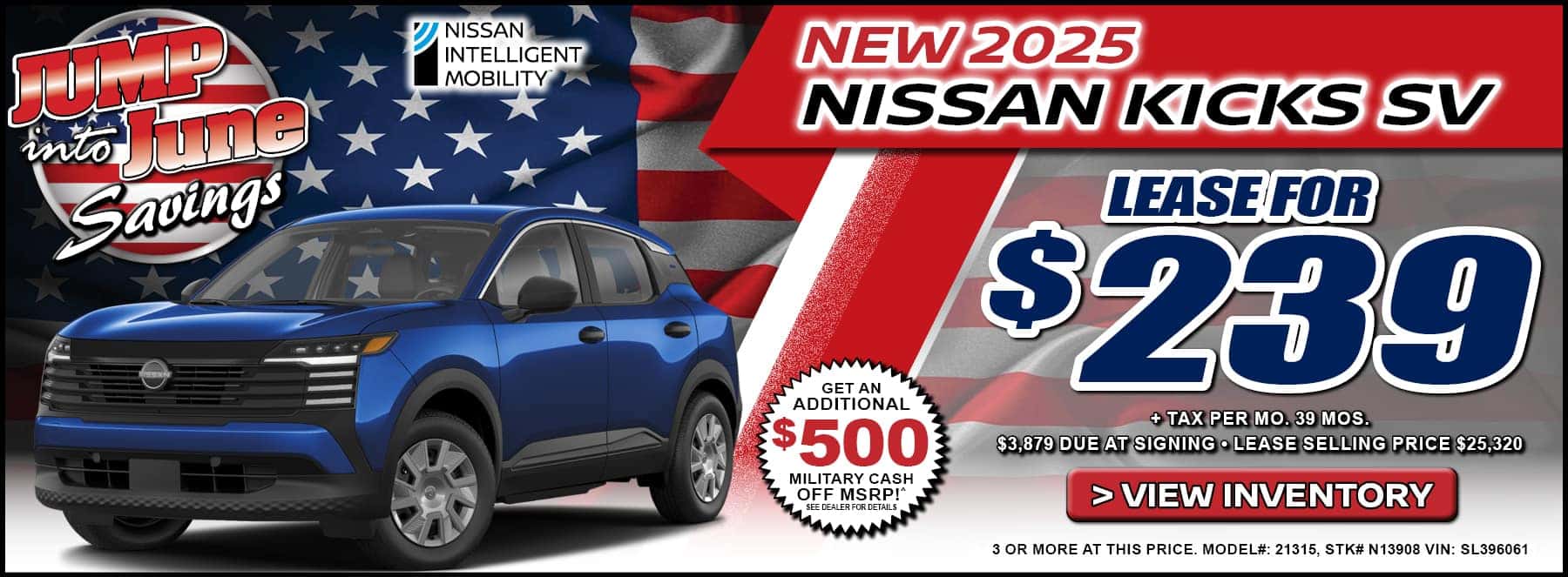 2025 Nissan Kicks SV Lease Offer In Temecula, CA