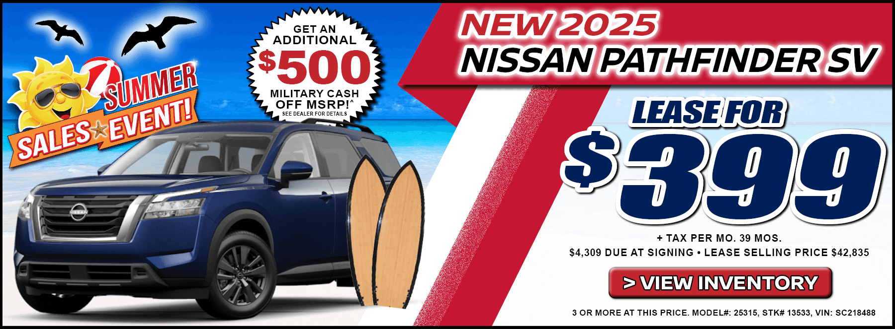 2025 Nissan Pathfinder SV