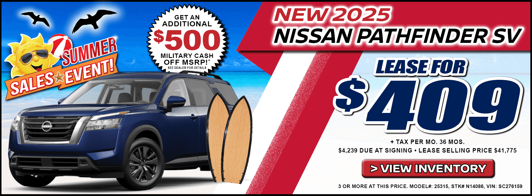 2025 Nissan Pathfinder SV
