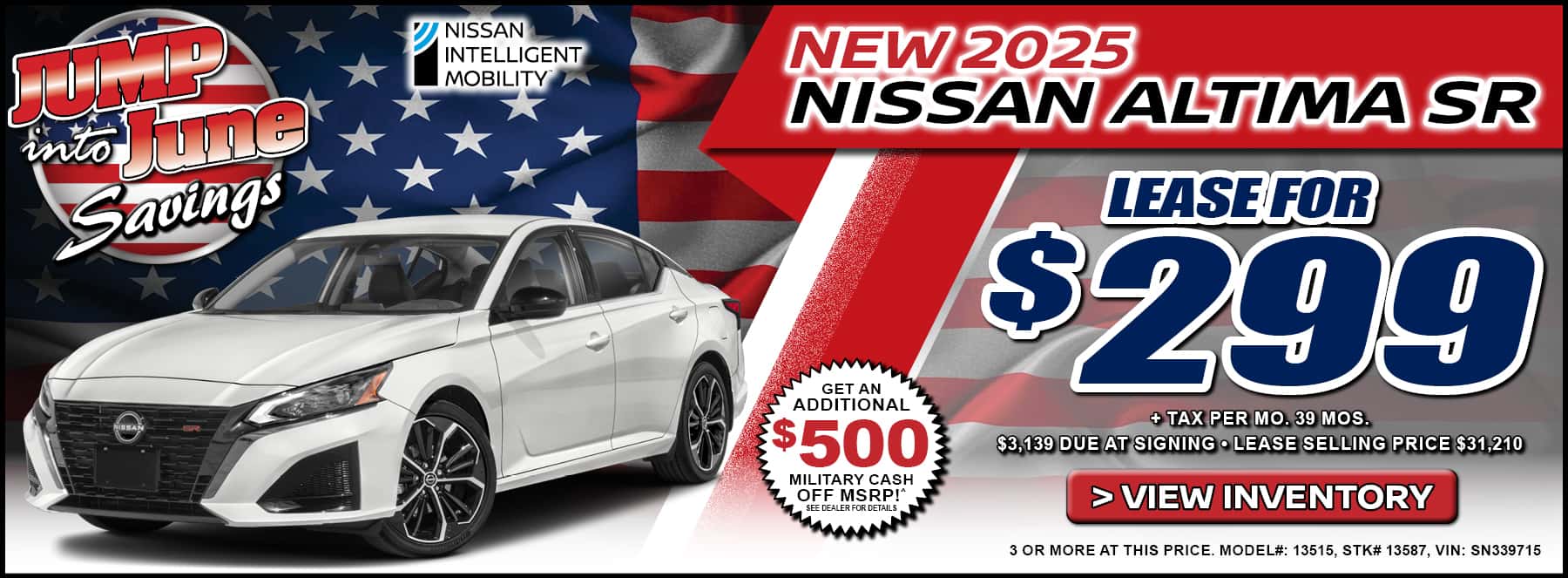 New 2025 Nissan Altima SR Leaser in Temecula, CA