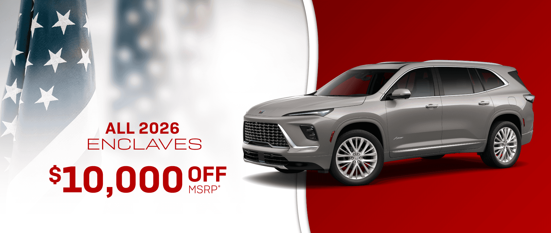 All 2026 Buick Enclaves: take $10,000 OFF!