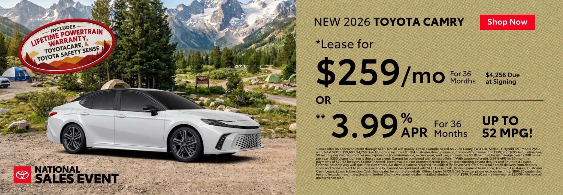 2026 Toyota Camry Offers