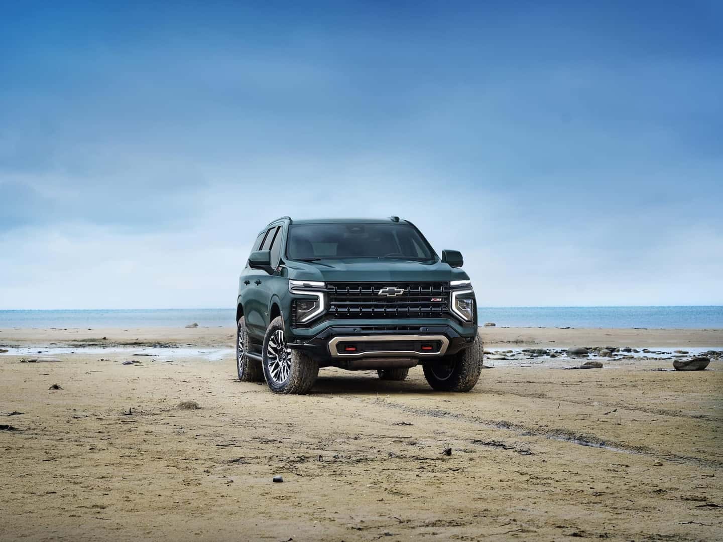 2025 Tahoe off road in the desert