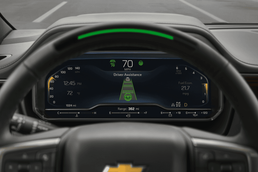 Chevrolet Suburban Driver Assistance Display Close-Up