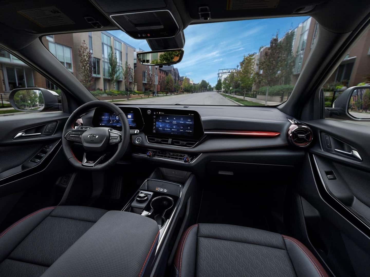 The Luxurious Front Interior Of The 2025 Chevy Equinox