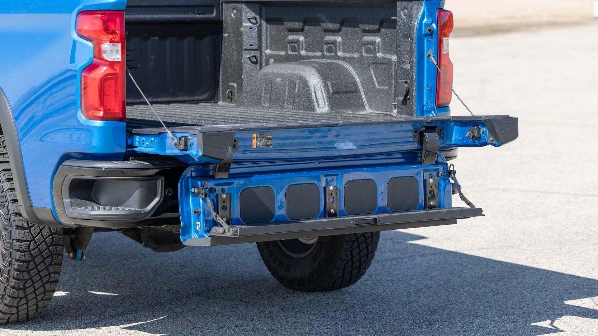 The Multi-Flex Tailgate Of The Fabulous Chevy Silverado ZR2 Pickup Truck