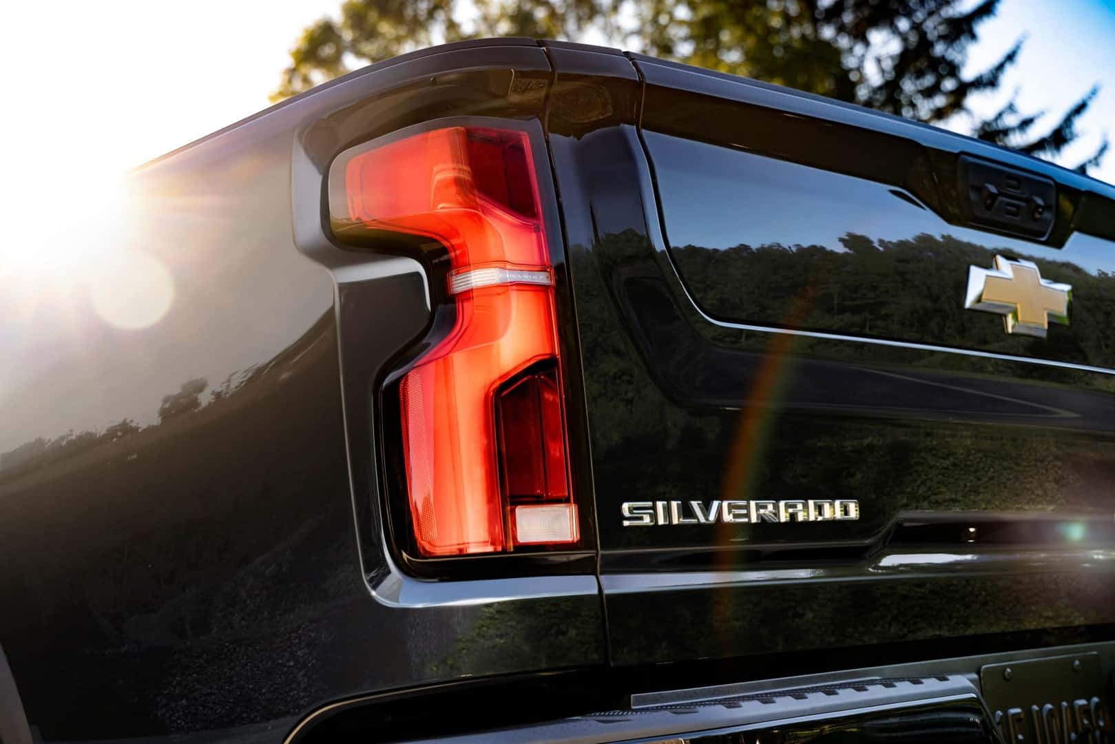 The Beautiful Back Exterior Of The Fabulous 2024 Chevy Silverado 2500HD